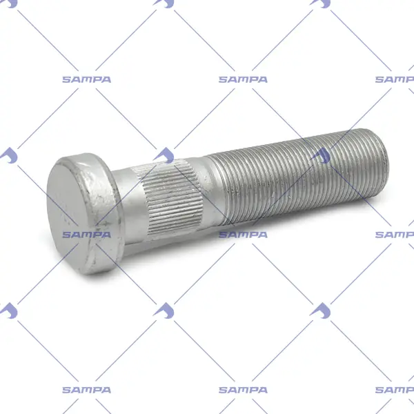 Шпилька колеса забивна M22×1,5, довжина 104 мм, кругла головка, осі SAF, 075.100