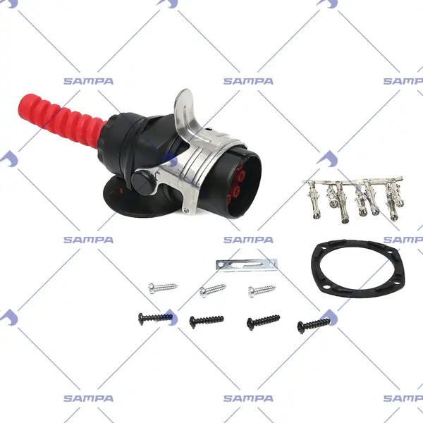 Штекер (вилка) 7-контактний 24V ABS/EBS ISO 7638, 531109