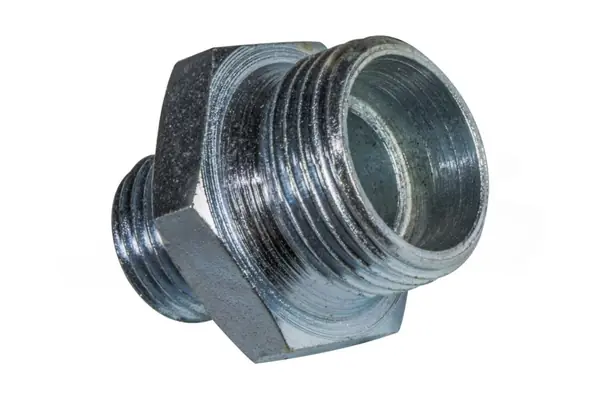 Штуцер прямий (ніпель-перехідник) пневмосистеми M22×1,5 / M16×1,5, ZP2216В