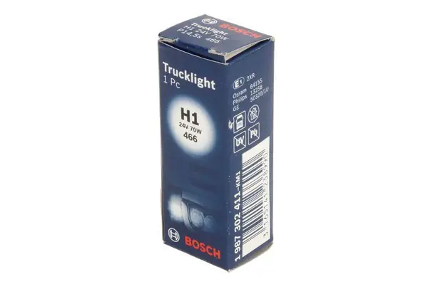 Галогенна лампа H1 24 В 70 Вт P14.5s Bosch Trucklight 1.987.302.411