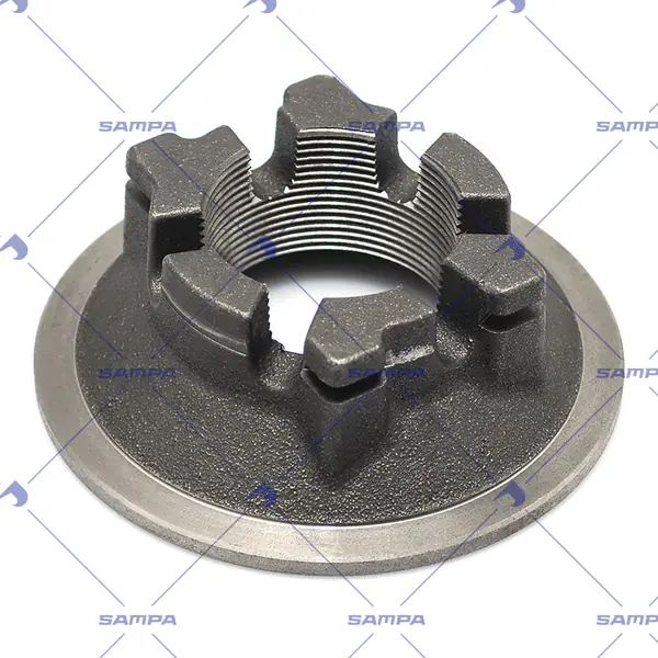 Гайка маточини корончата з буртом M52×2, ECO 10–12 т, BPW 03.266.47.03.0
