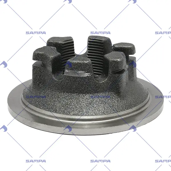 Гайка маточини корончата з буртом M42×2, ECO 6,5–9 т, BPW 03.266.46.02.0