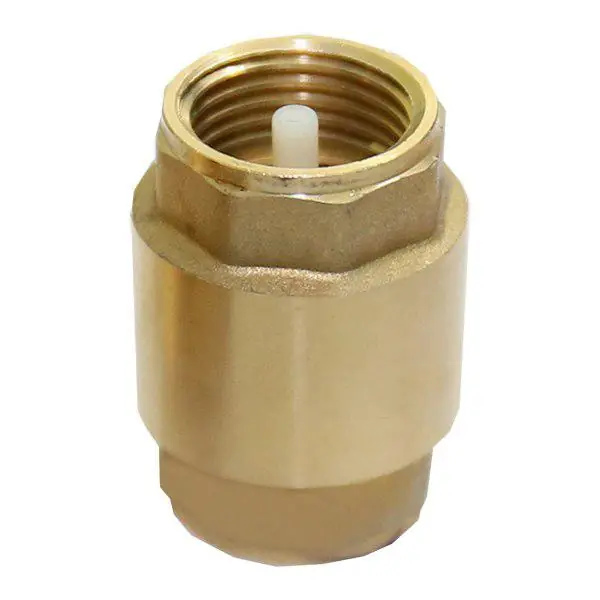 Клапан зворотний сантехнічний пружинний 3/4" (DN20), латунний корпус