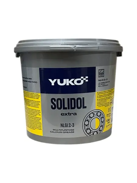 Мастило пластичне кальцієве «Солідол жировий» SOLIDOL YUKOIL, відро 4,5 кг